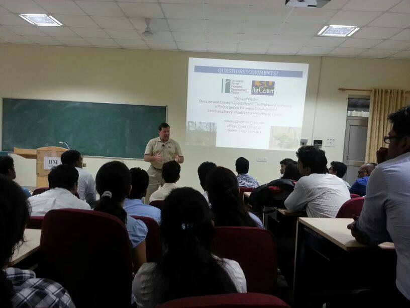 Professor and Director of Louisiana Forest Products Development Center, Dr. Richard Vlosky @ IIM Kashipur